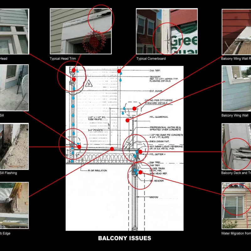 Balcony Deck Damage - waterproofed